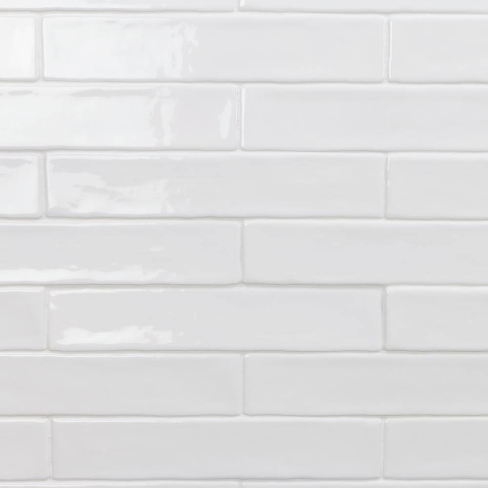 Ivy Hill Tile Newport White 2 in. x 10 in. Polished Ceramic Subway Wall Tile (5.70 sq. ft.  Case) EXT3RD100433