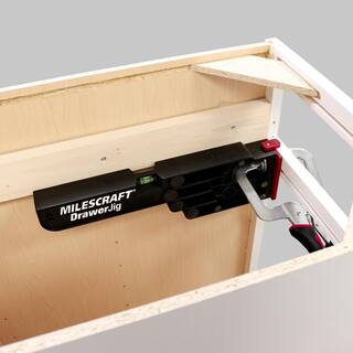 Milescraft Drawer Jig - Reversible Drawer Slide Jig for Drawer Installation with Easy-Align Tabs Fences and Level 1341