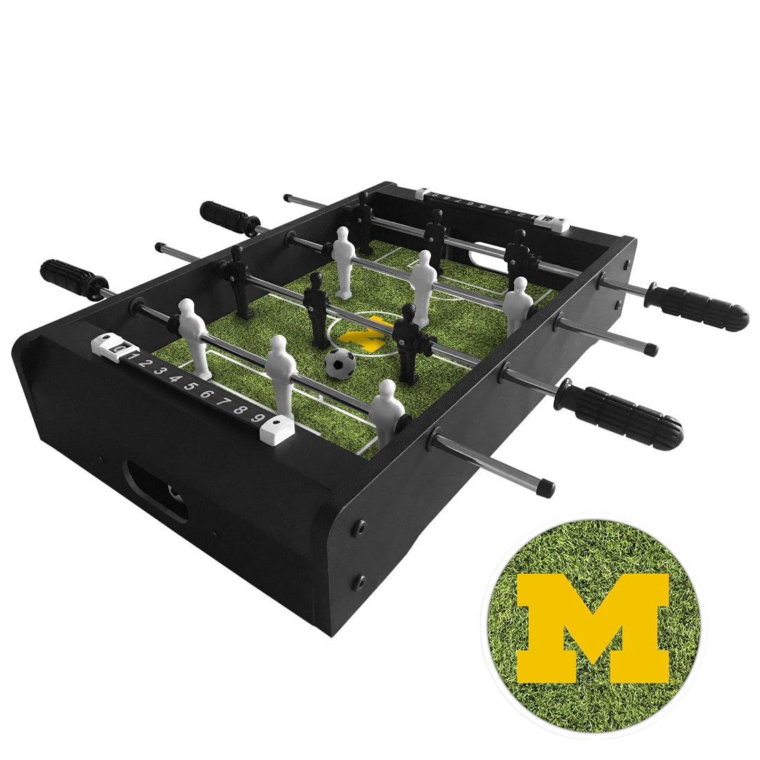 Michigan Wolverines Table Top Foosball Game