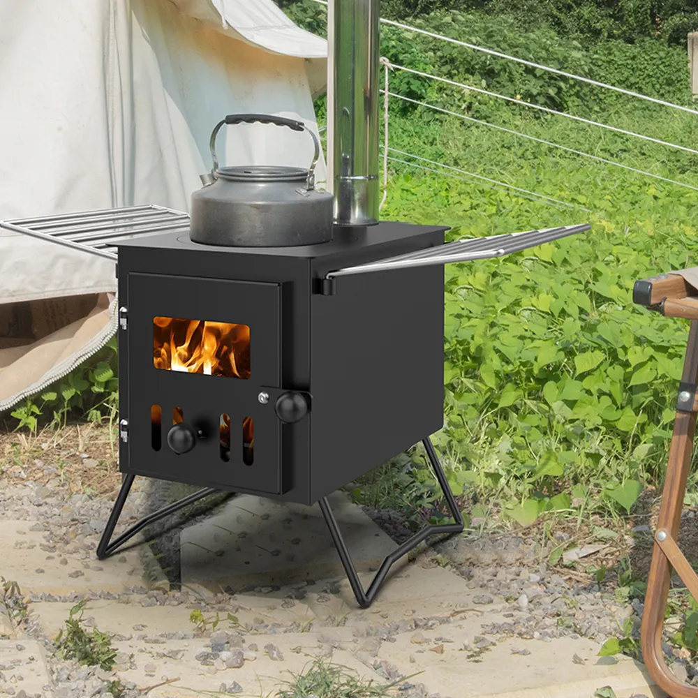 Hot  outdoor cooking wood stove camping tent stove