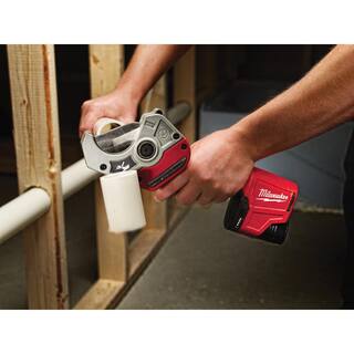 MW M18 18- volt Lithium-Ion Cordless Short Throw PEX Press Tool Kit with M12 PVC Shear Kit 2674-22P-2470-21