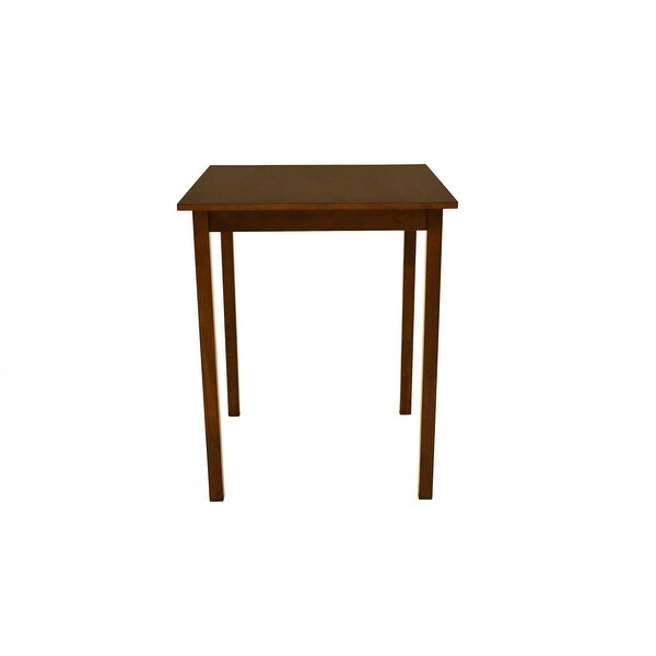 Zenvida Mid Century Counter Height Dining Table， Square Solid Wood