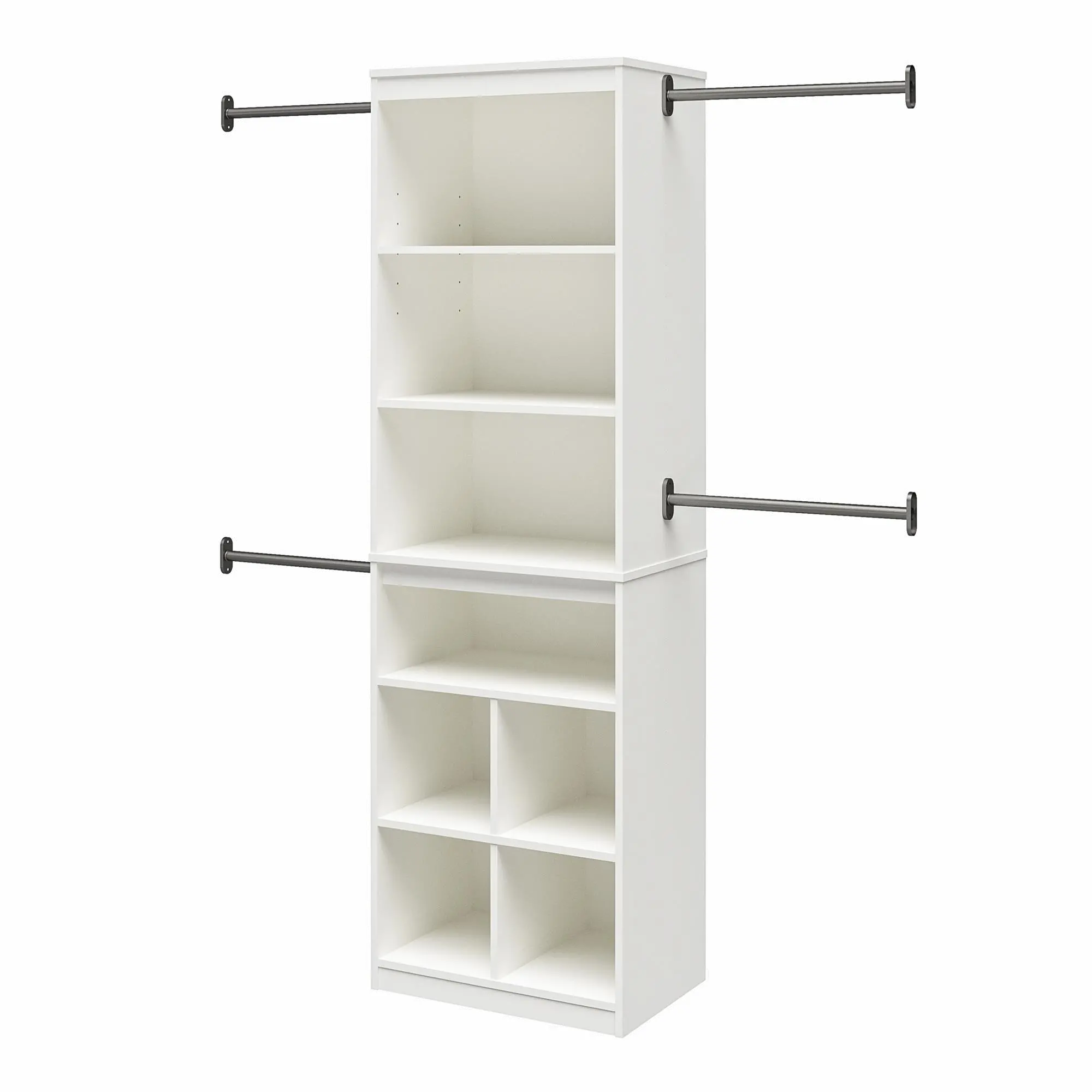 Graham White Closet Storage System