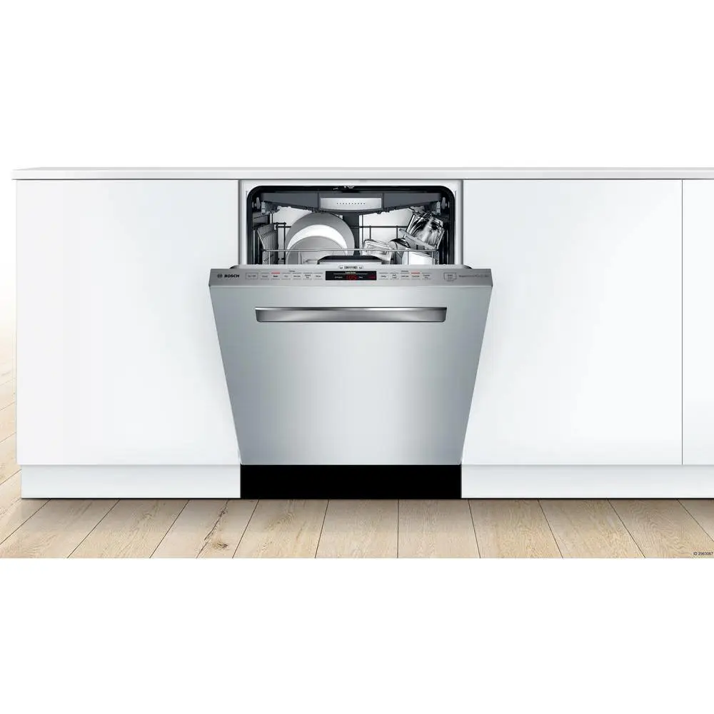 Bosch 800 Series 24 in Top Control Built-In Stainless Steel Dishwasher wCrystalDry Stainless Steel Tall Tub 42dBA 6-Cycles SHPM78Z55N