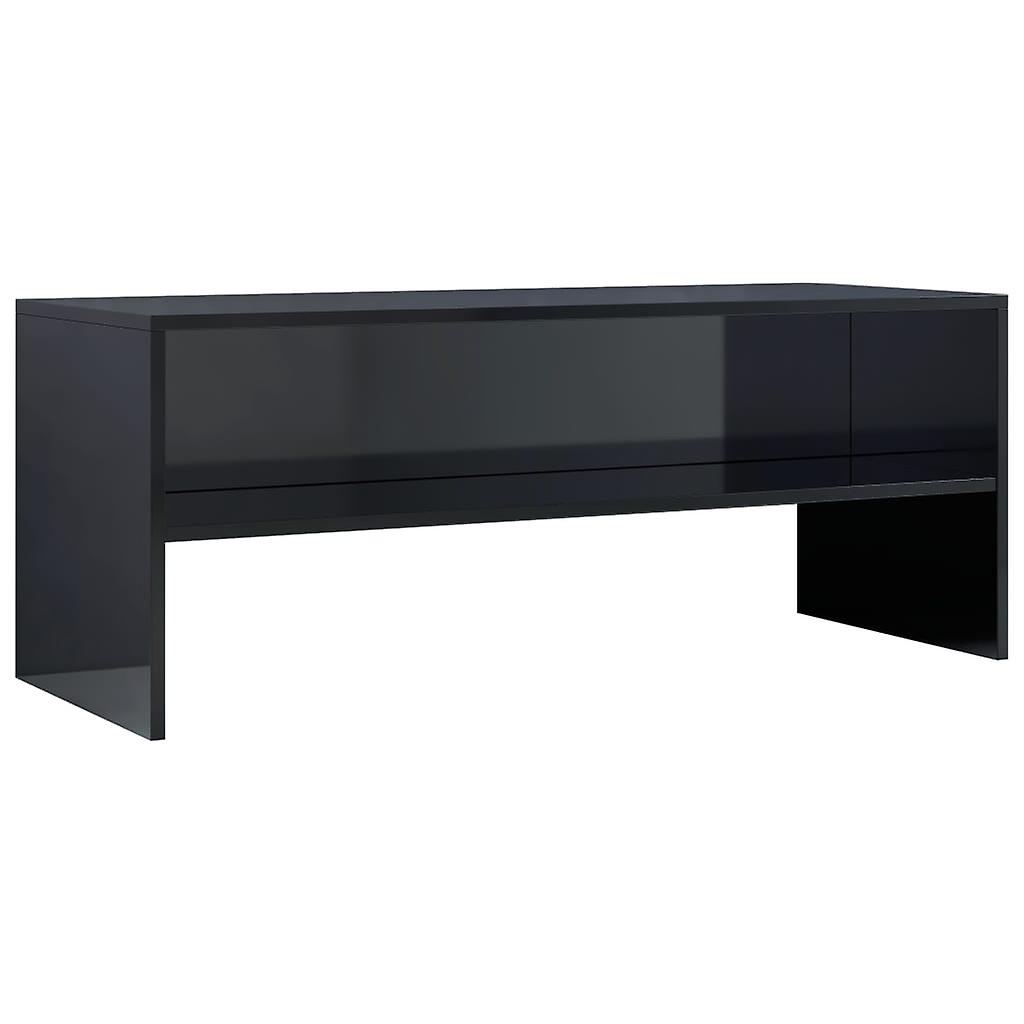 Tv Cabinet High Gloss Black 100x40x40 Cm Engineered Wood