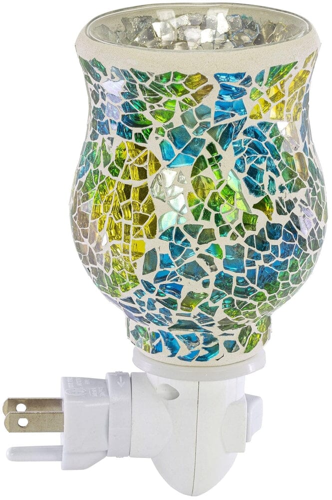 Mosaic Glass Plug-In Fragrance Wax Melt Warmer (Ocean Sunrise)