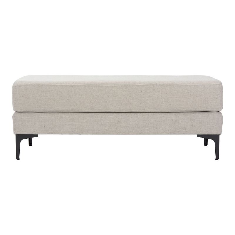 Safavieh Elise Faux Leather Padded Bench