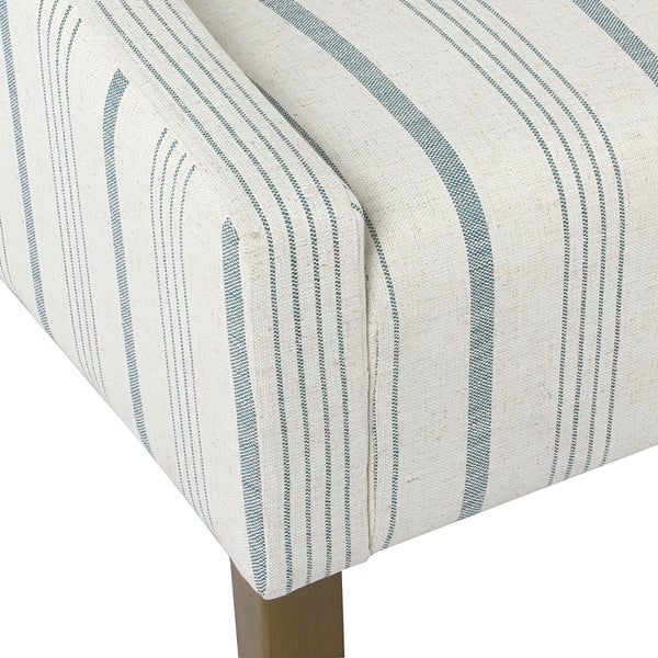 HomePop Modern Swoop Accent Chair - Blue Calypso Stripe