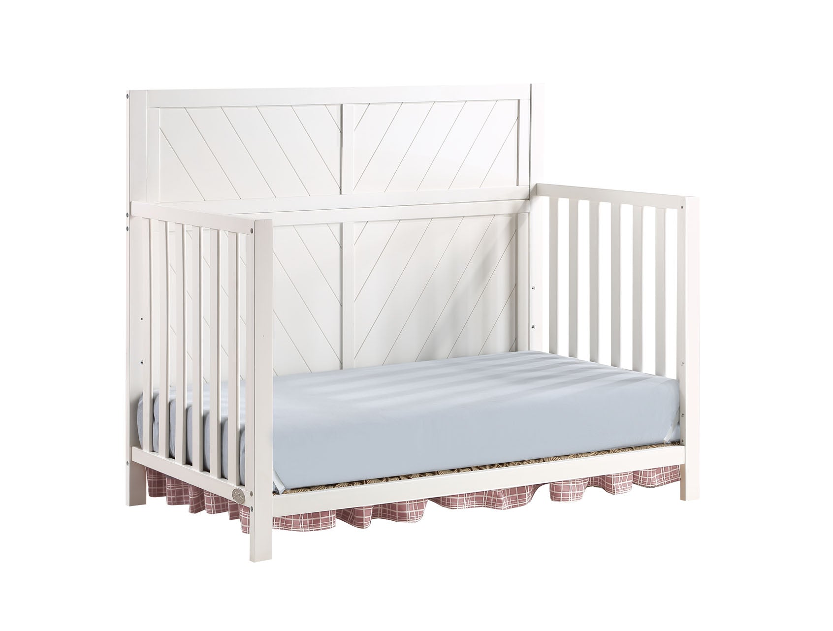 Ti Amo Shiloh 4-in-1 Convertible Baby Crib, Snow White