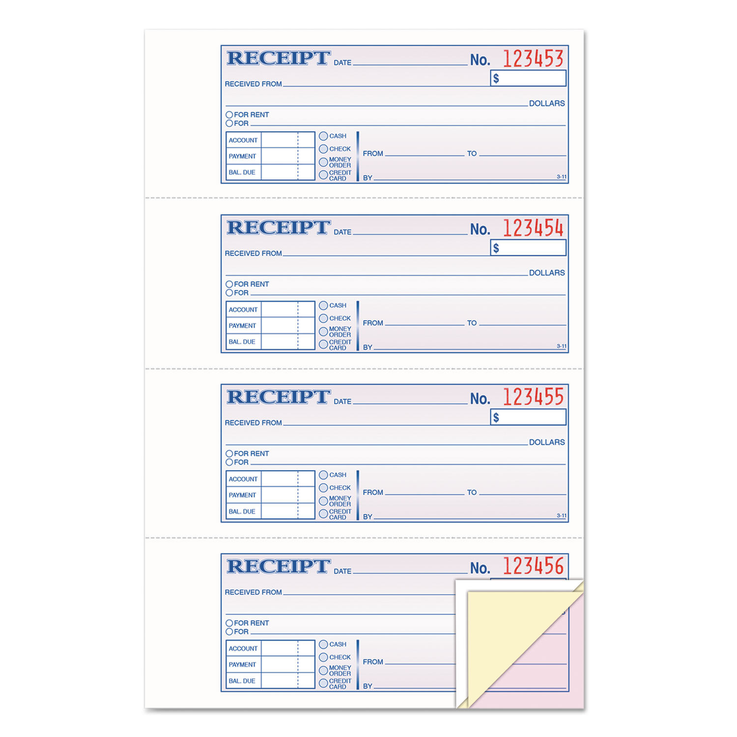 Money and Rent Receipt Book by TOPSandtrade; TOP46808