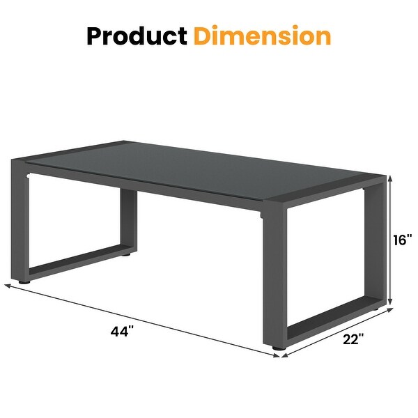 Outdoor Aluminum Glass Table