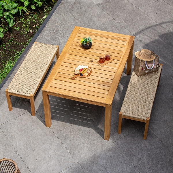 Cambridge Casual Paxton 3piece Teak Outdoor Dining Set