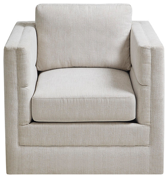 Osborne Swivel Chair   Transitional   Armchairs And Accent Chairs   by Olliix  Houzz