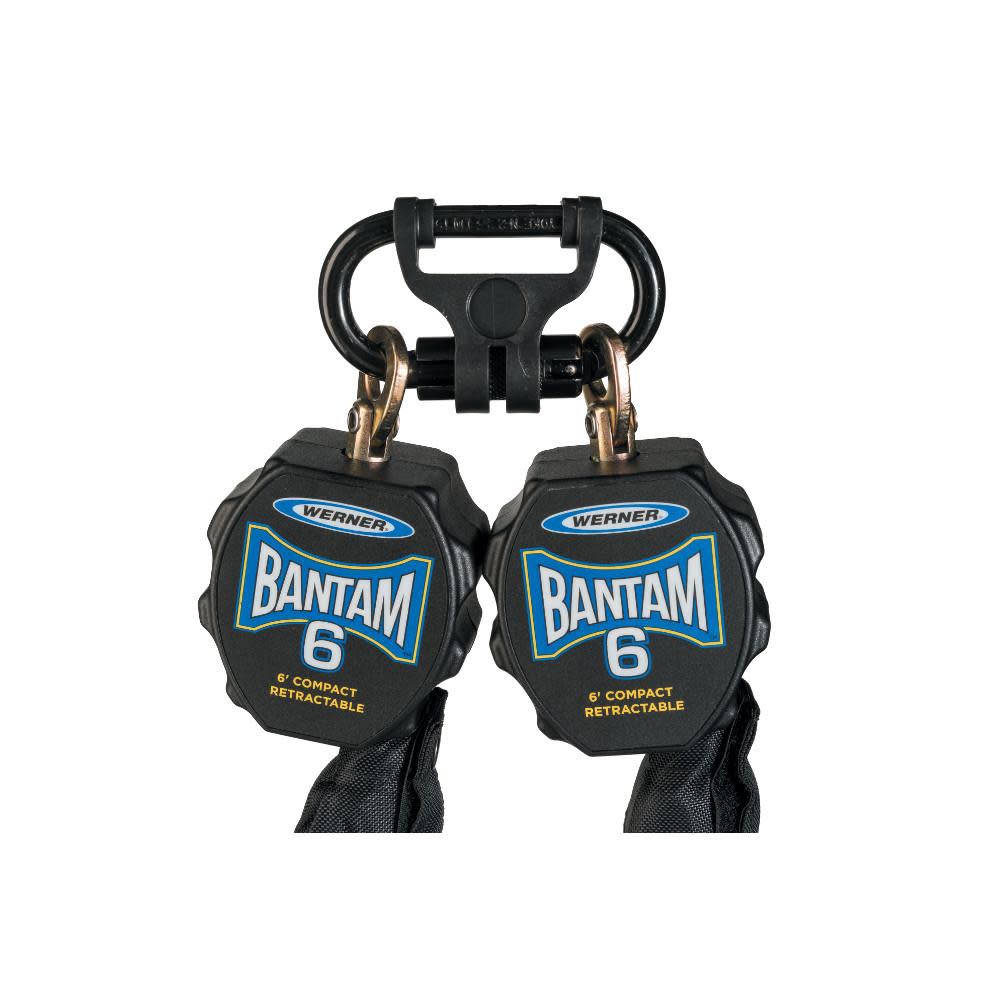 6 Ft. Bantam Web Self-Retracting Lifeline w/Aluminum Rebar ;