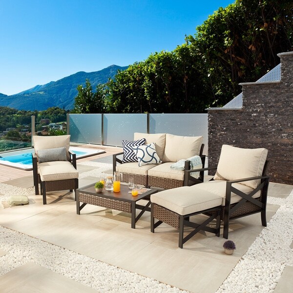 X-Arm 7-Piece Outdoor Conversation Set - Overstock - 33035724