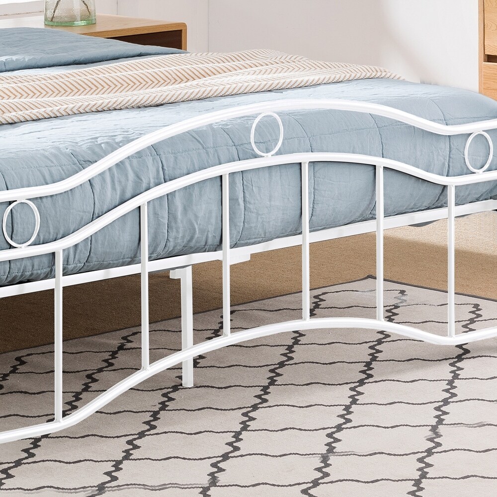 Bouvardia Contemporary Iron Bed Frame by Christopher Knight Home