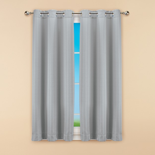 Collections Etc Linen Look Curtain Panel