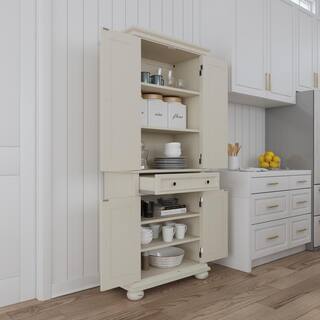 HOMESTYLES Dover Off White Kitchen Pantry 5427-69