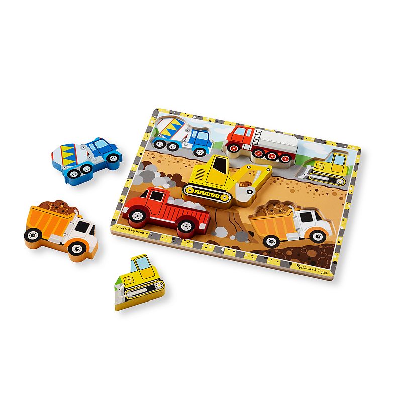 Melissa and Doug Construction Chunky Puzzle