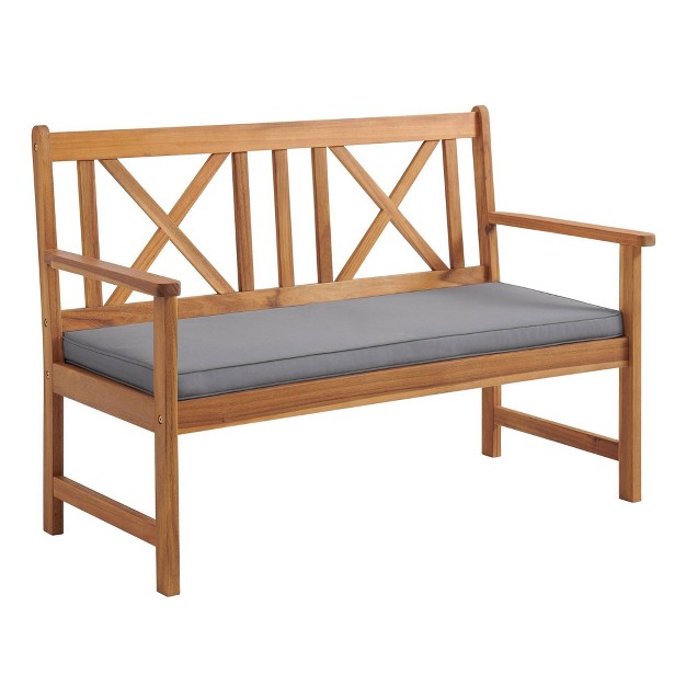 Manchester 2pc Acacia Wood Outdoor Set Natural Alaterre Furniture