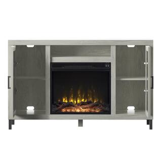 Twin Star Home 55 in. Freestanding Electric Fireplace TV Stand in Fairfax Oak 123834