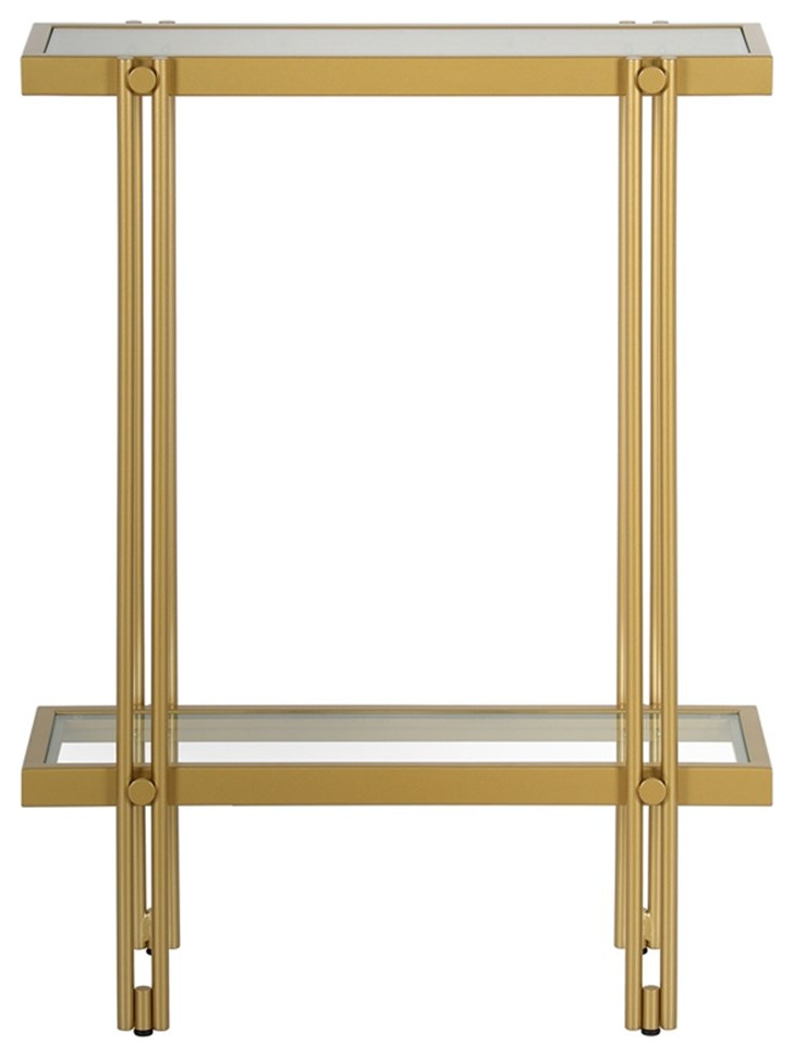 Henn ampHart 22 quotGold Console Table   Contemporary   Console Tables   by Homesquare  Houzz