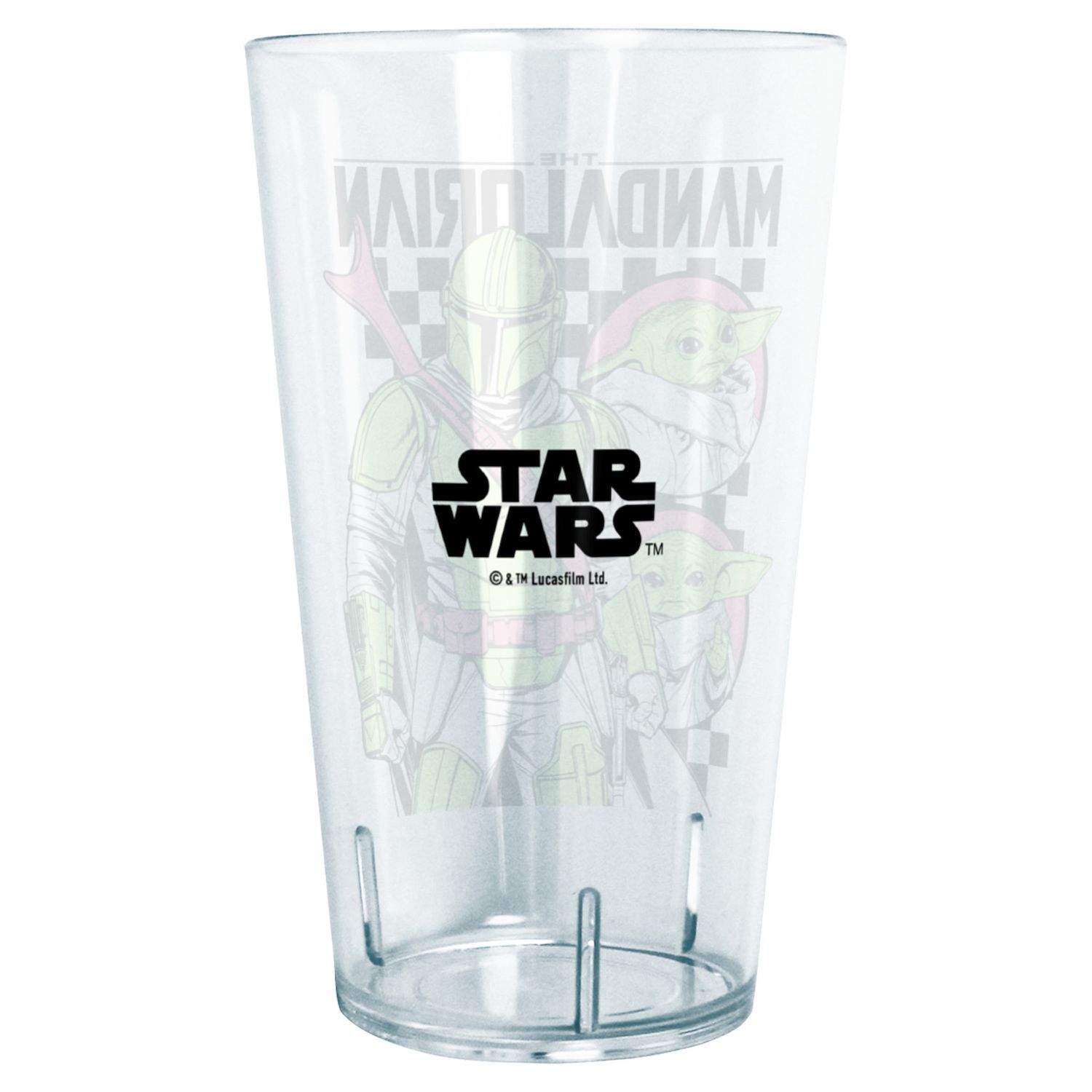 Star Wars Mando Checks 24-oz. Tritan Glass