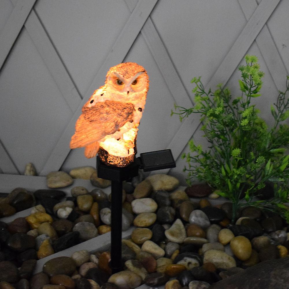 Led Garden Lights Solar Night Lights Owl Shape Solar Led Lamp Outdoor， Decorative Waterproof Garden Stake Lights For Walkway Yard Lawn Landscape Light