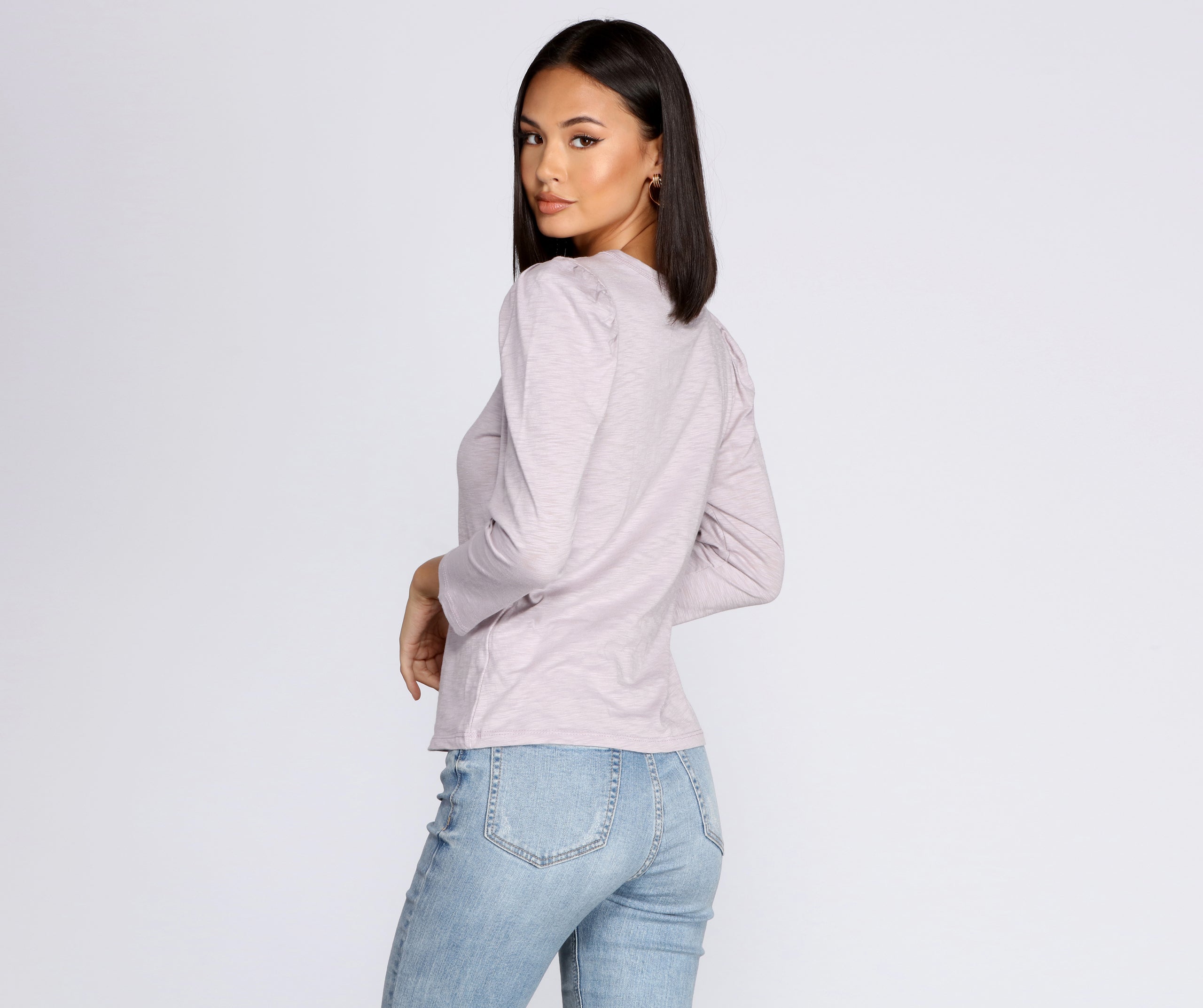 On Cloud Nine Puff Sleeve Top