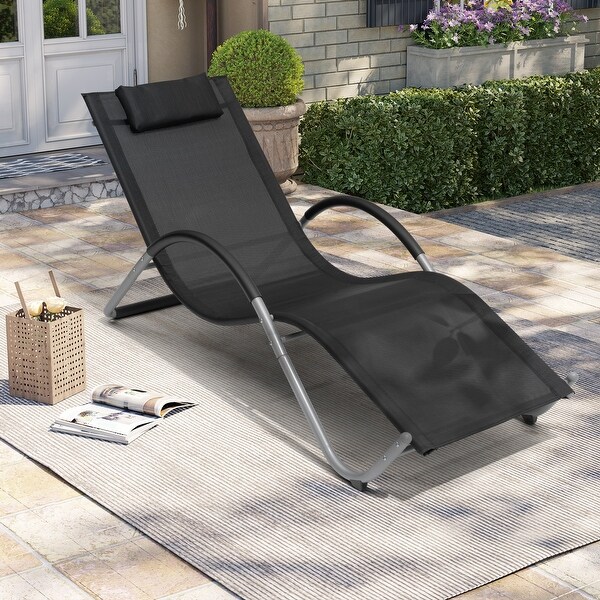 Pellebant Outdoor Patio Chaise Lounge Chairs with Headrest