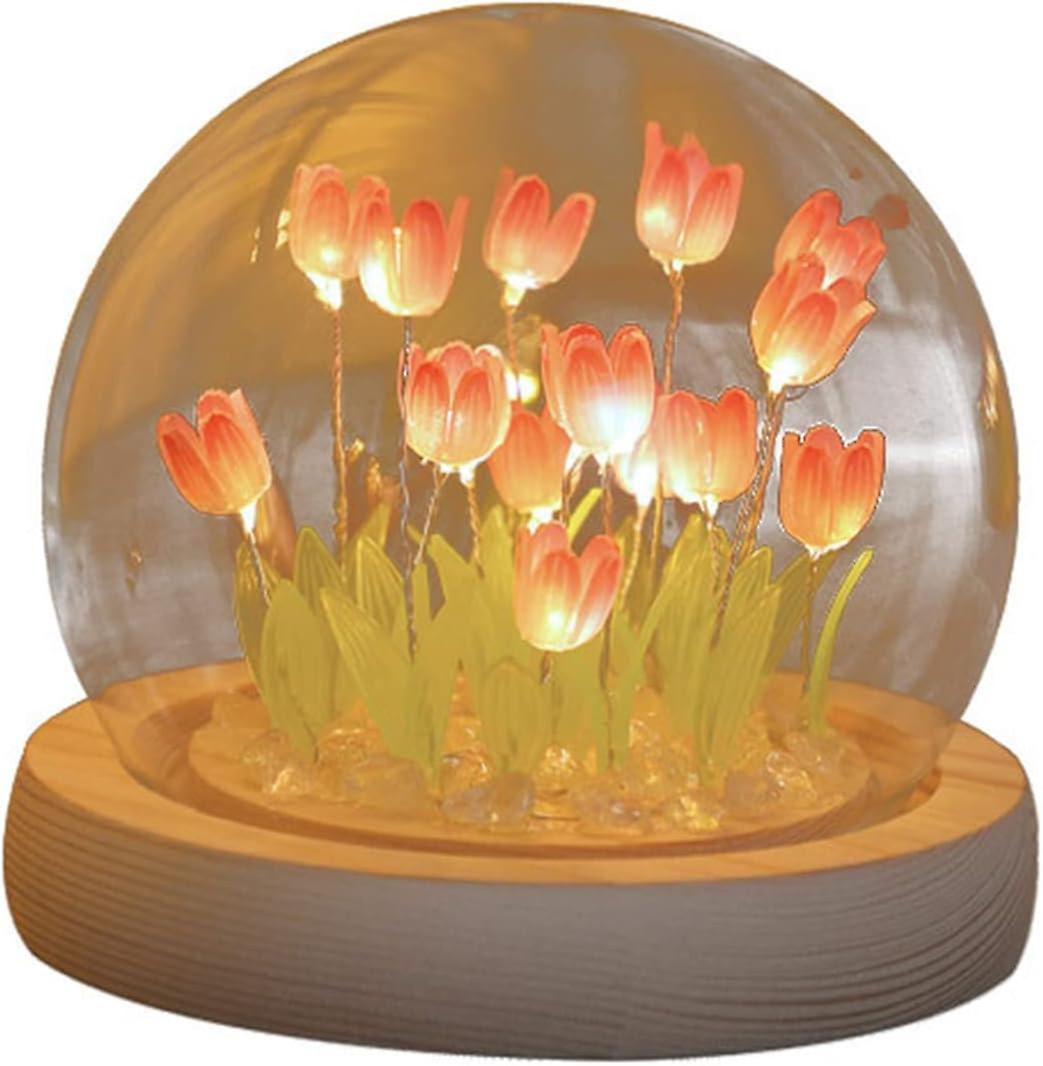 Misnode Diy Tulip     Material Pack   Tulip Ambient     Led Bedroom Lamp Simulation Flower   For