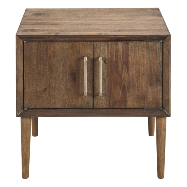 Kisper Dark Brown Square End Table