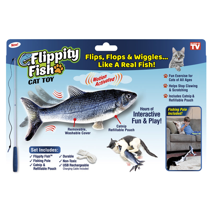 FLIPPITY FISH CAT TOY