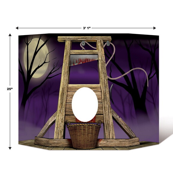 Beistle 00389 Guillotine Photo Prop  prtd 2 sides ...