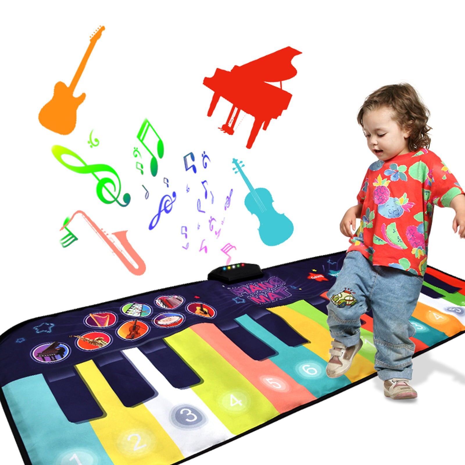 Dance Mat Floor Piano Mat Large 4.3 ft. Musical Toys for Girls Boys 3-6 Years Kids Toddlers Great Gifts