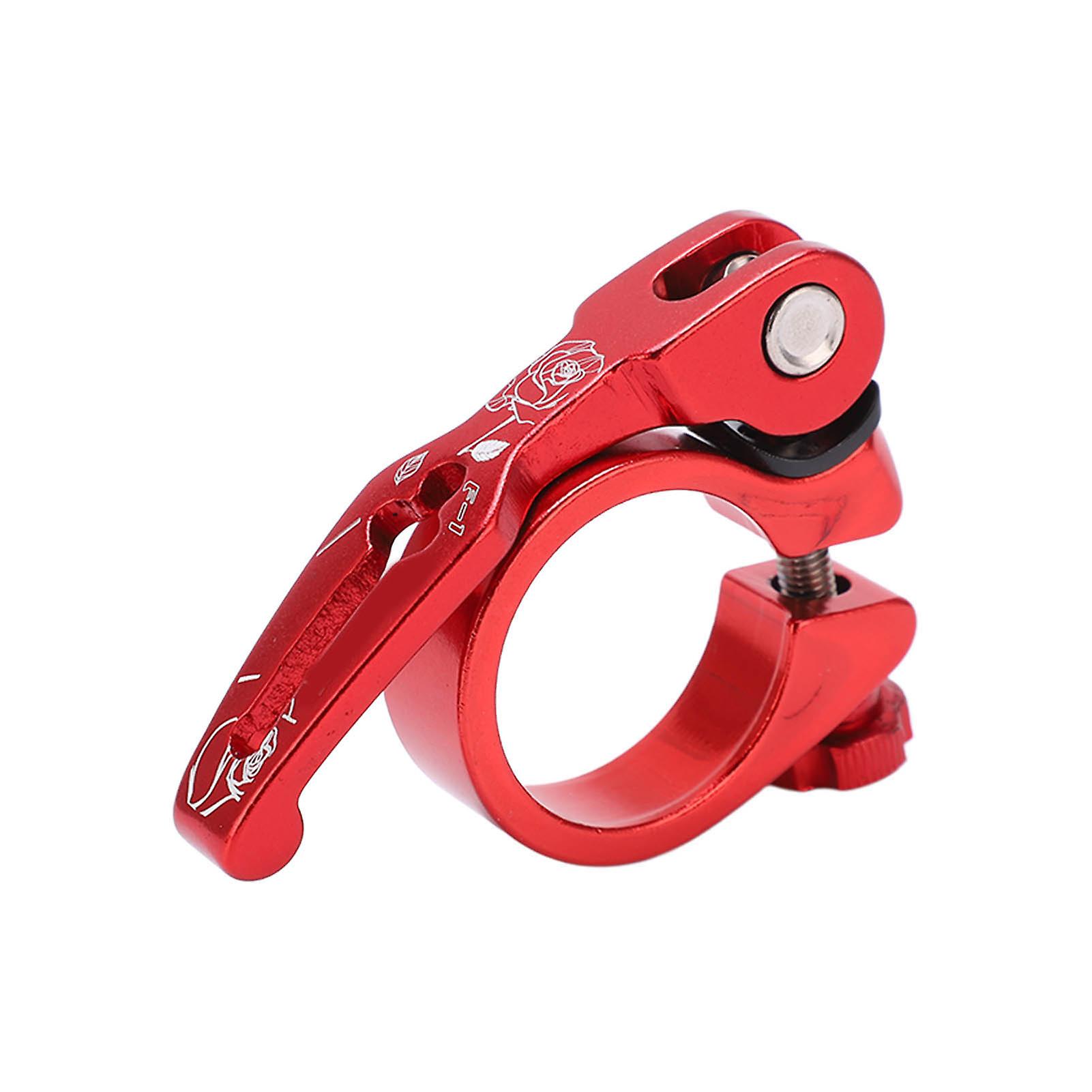 Viaron Bicycle Quick Release Seatpost Clamp Aluminum Alloy 34.9mm Seat Clamp For Mtb Bike Road Bike Casual Bikered