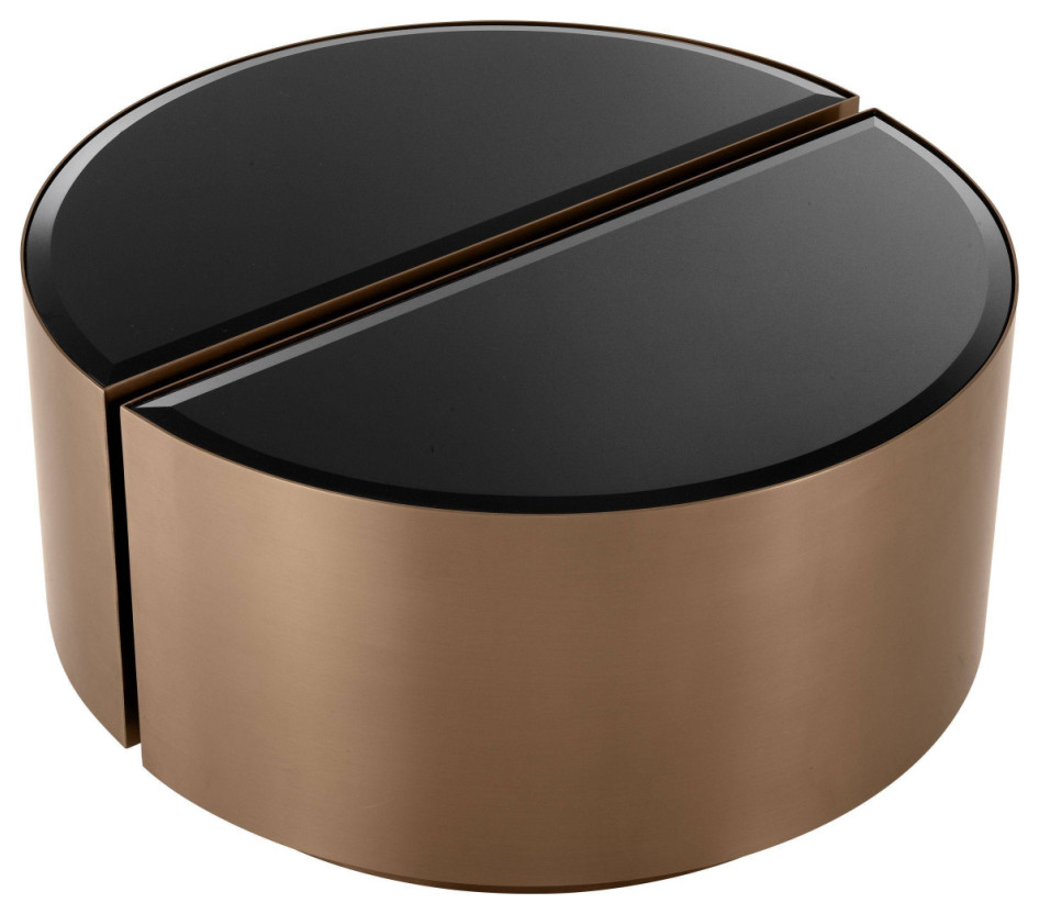 Round Copper Side Table Set (2)  Eichholtz Astra   Contemporary   Side Tables And End Tables   by Oroa   Distinctive Furniture  Houzz