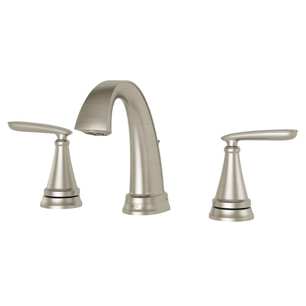 American Standard Somerville 8 in Widespread 2Handle Bathroom Faucet with PopUp Drain in Brushed Nickel