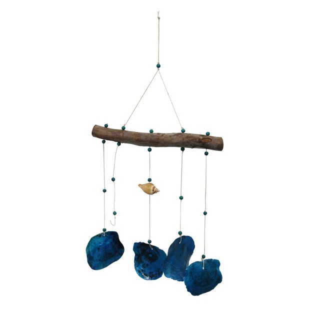 Beachcombers Drift With Blue Shells Wall Hanging 11 X 0 X 25 Inches