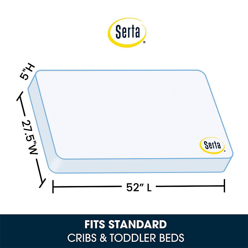 Simmons Kids Serta Tranquility Eco Firm Crib and Toddler Mattress