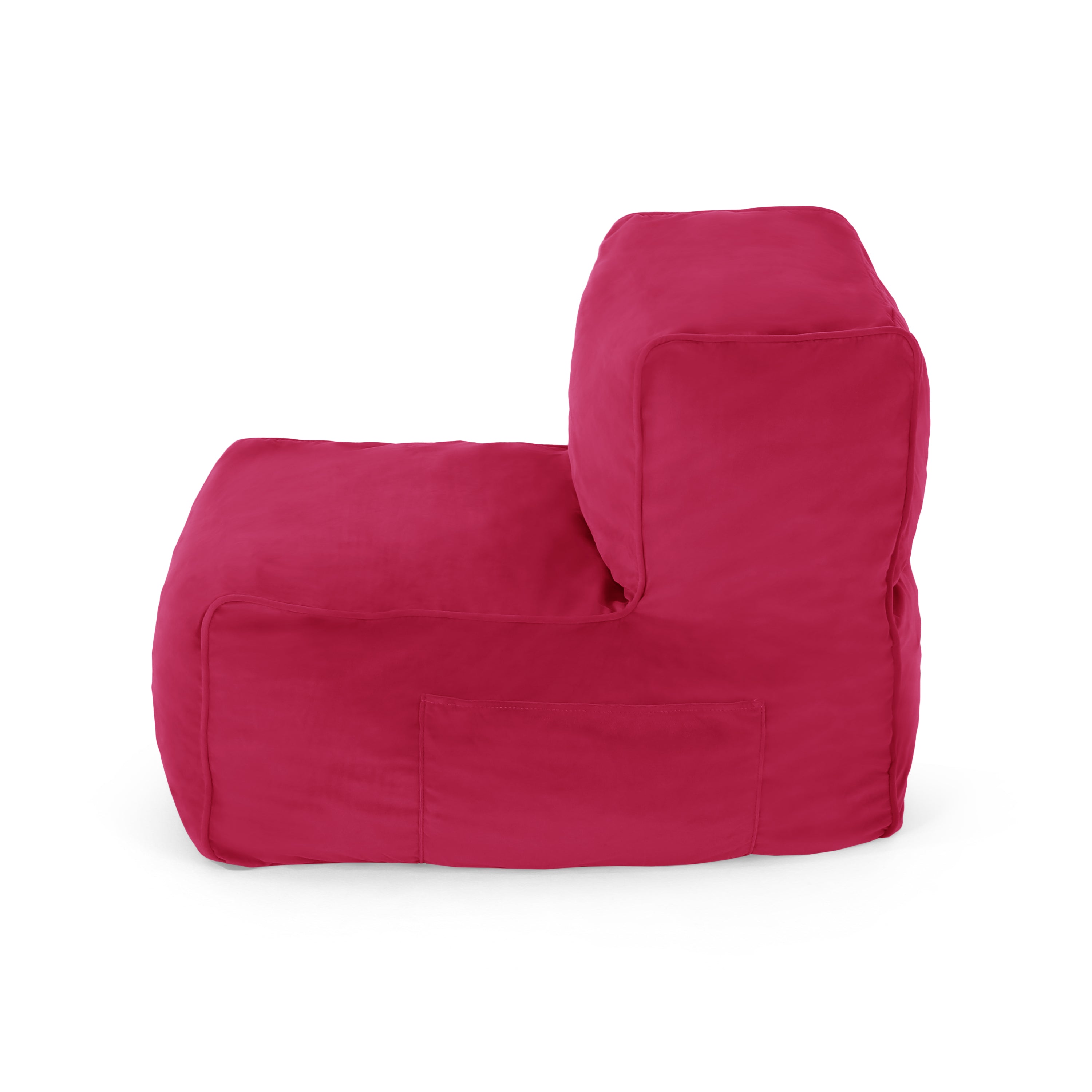 Caraway Modern Velvet Bean Bag Chair