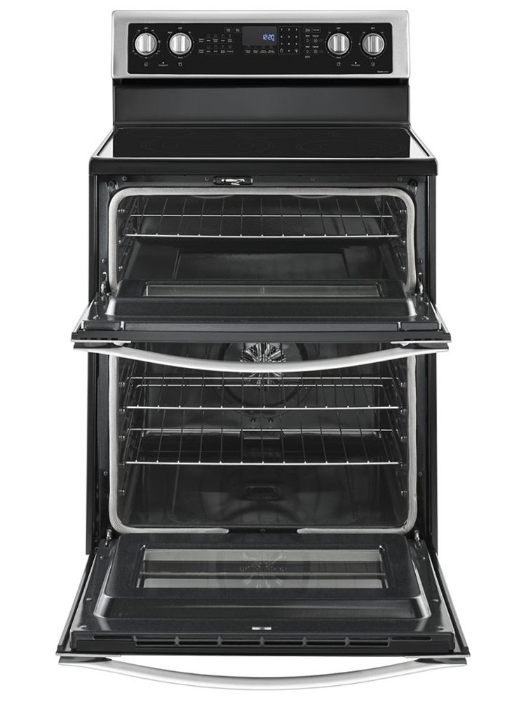 Whirlpool 6.7 Cu. Ft. Stainless Steel Electric Double Oven Range With True Convection