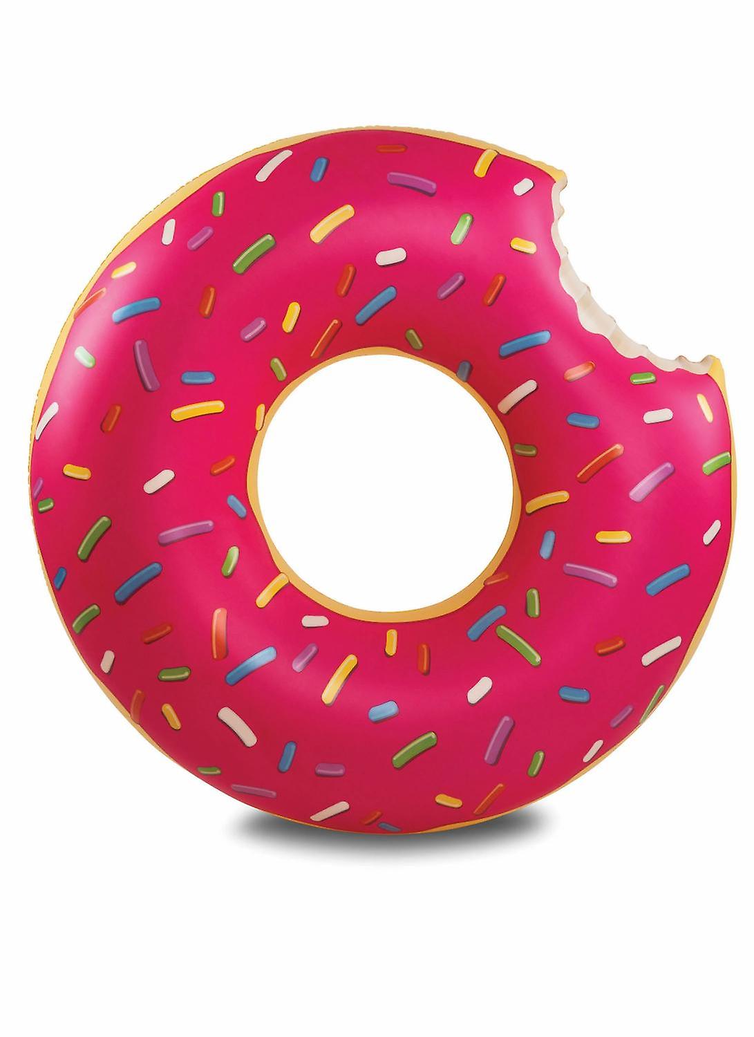 Bigmouth Inflatable Floating Lounge Badring Doughnut Donut PINK 120cm