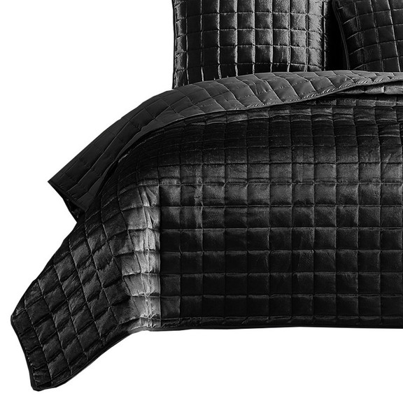 Benjara BM225238 3 Piece Queen Size Coverlet Set w...