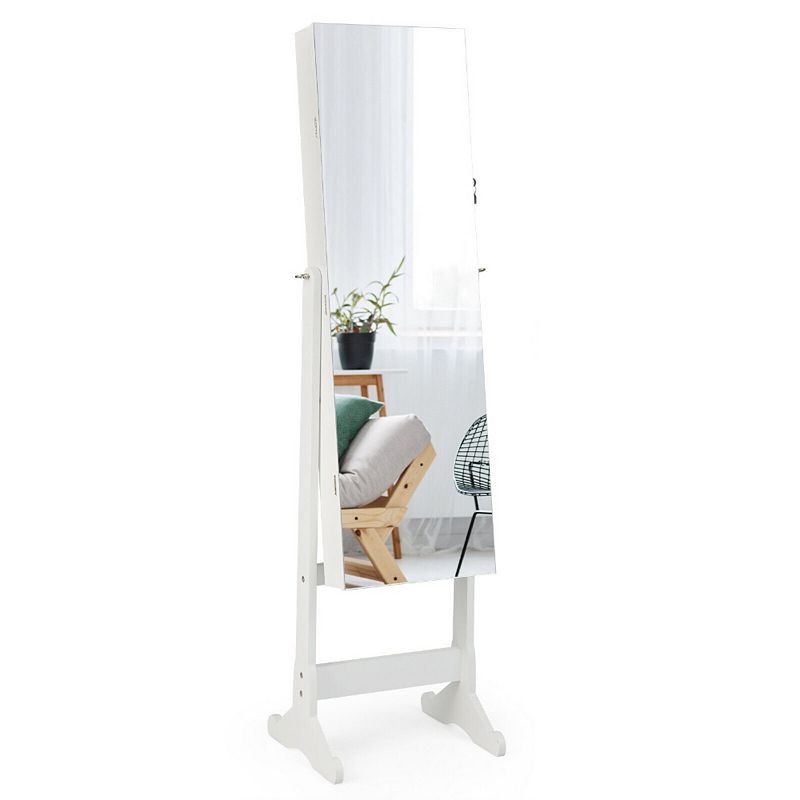 Free Standing Full Length Jewelry Armoire with Lights