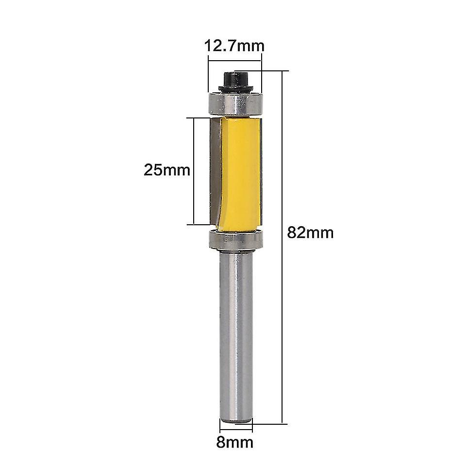 Shank Router Bit Flush Trim Bit Top and Bottom Bearing Woodworking Cnc Router Bit Double Bearing Router Bit Woodworking Tool8mm