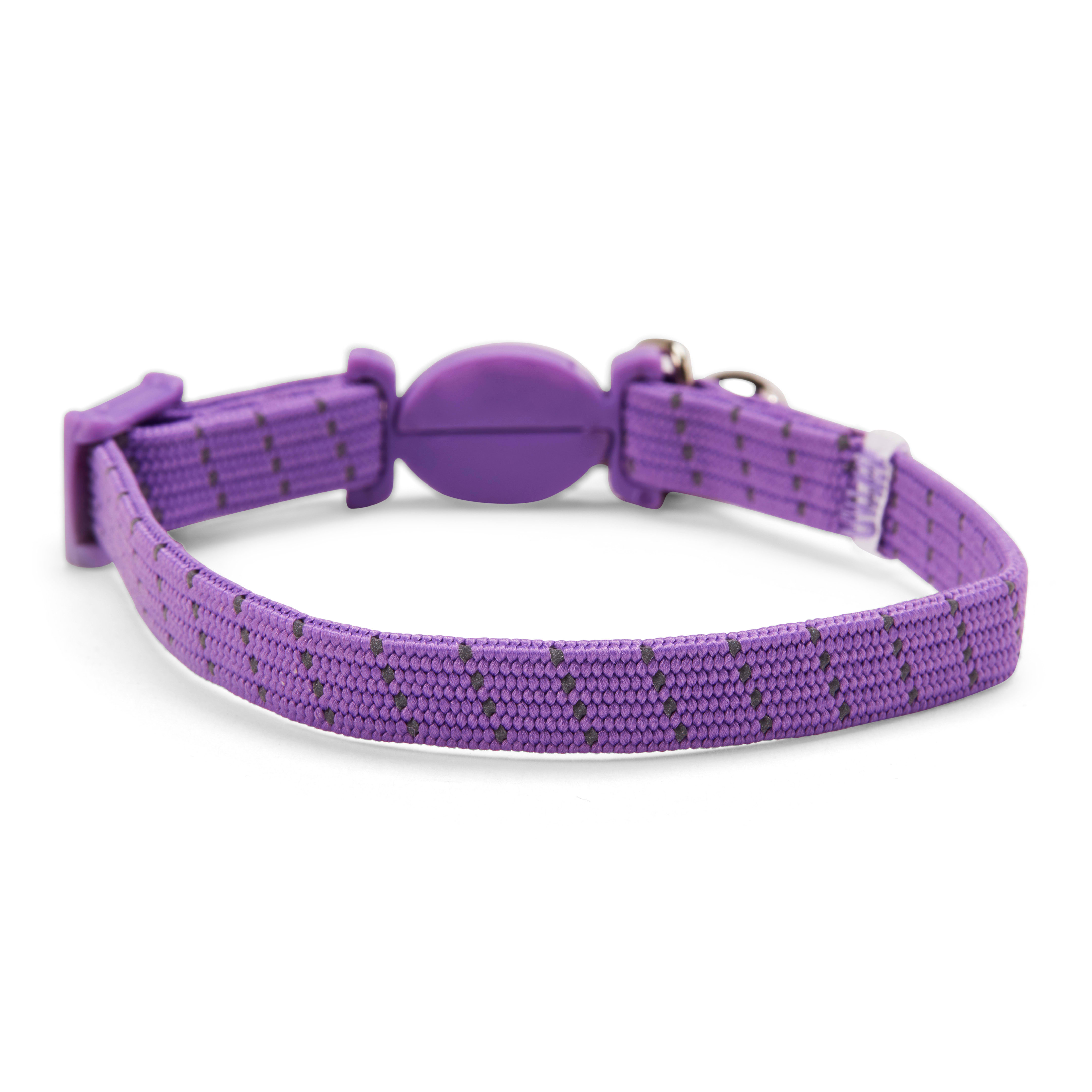 YOULY The Classic Purple Reflective Rope Breakaway Cat Collar