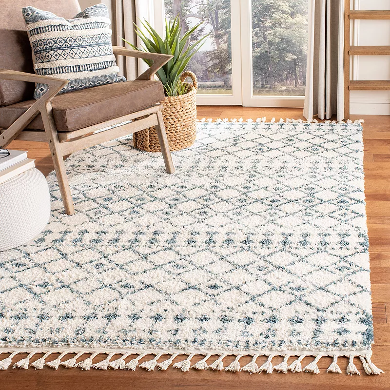 Safavieh Berber Charlotte Rug Cream/Blue