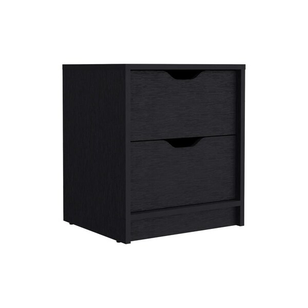 Minimalist Style Nightstand with 2 Large Capacity Drawers and Premium Top - - 37797803