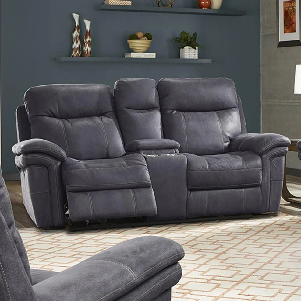 Parker Living Mason Power Console Loveseat   Transitional   Loveseats   by Unlimited Furniture Group  Houzz